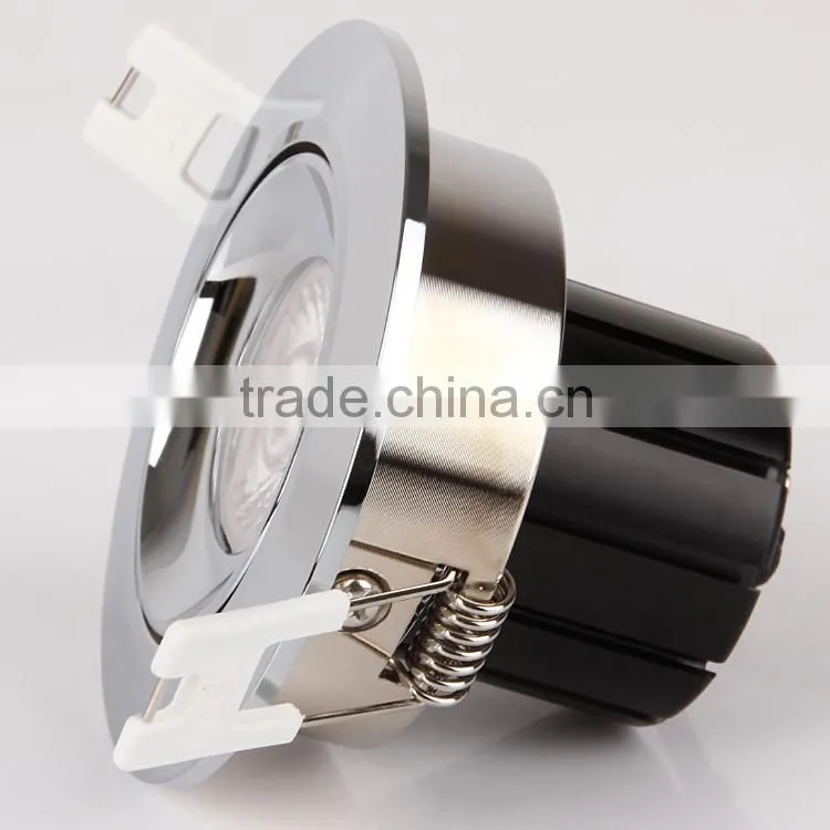 chroming color COB ceiling light 11W 2.5inch dimmable