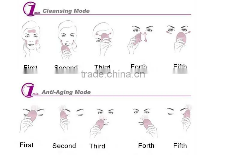 Colorful face lift solicone facial brush, face massage beauty equipment