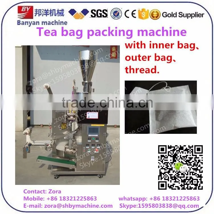 High speed PLC control Automatic filter paper Tea bag making packing sealing machine