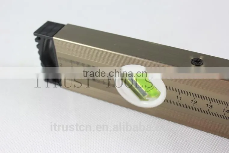 Gauging Tools aluminium spirit level with ruler and good bubble MT2050