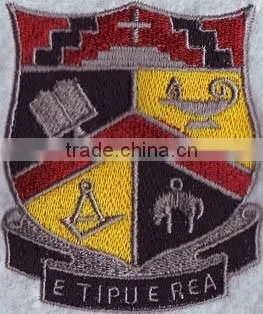 wholesale beautiful high quality banner badges,100% custom embroidery patch
