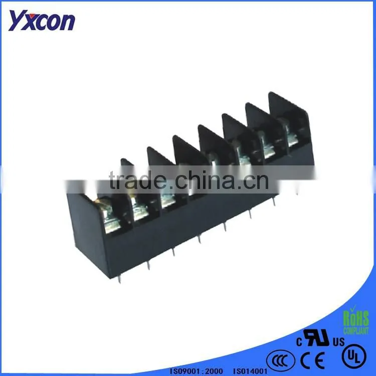Dongguan Yxcon 7.62mm pitch 8 poles brass barrier electrical Terminal Block