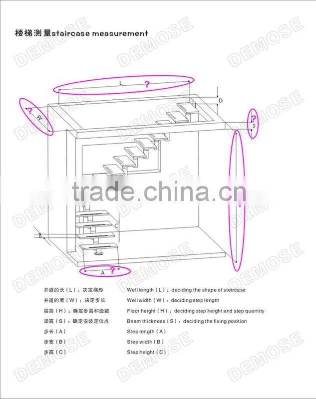 luxurious villa stainless glass handrail led light staircase with wood stair tread