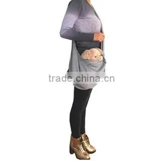 Grey extension pet crossbody bag
