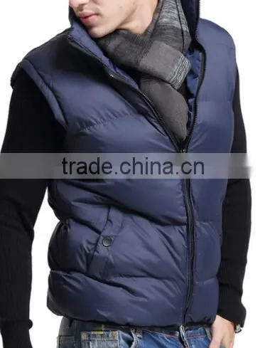sleeveless winter men plus size down coat