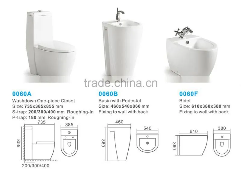 Chaozhou Ceramic Toilet sanitary ware bathroom toilet set