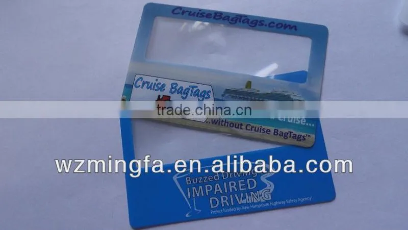 magnifier glass for printing , size 85x55mm