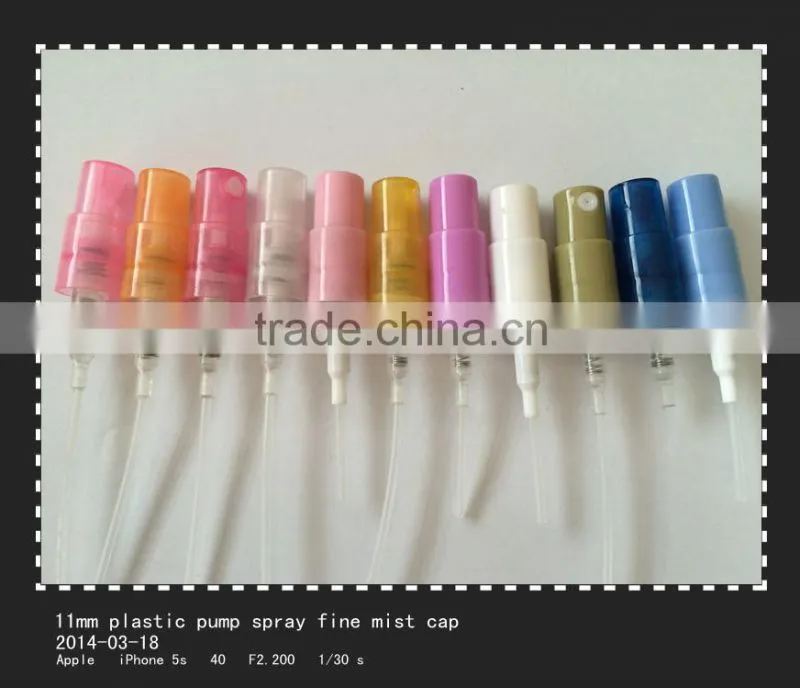 11mm plastic Perfume Bottle fine mist spray pump caps