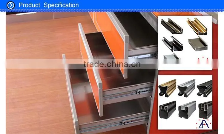 Customized 6063-T5 Cabinet Aluminum Extrusion