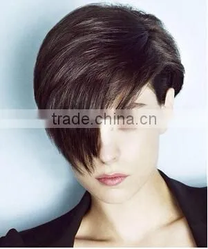 Alibaba hot selling human hair clip bangs with fashion color