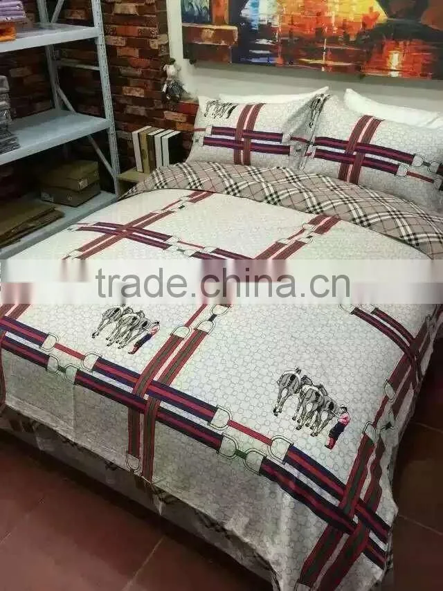 Wholesale Reactive Print Cotton Twill Peach bedding set