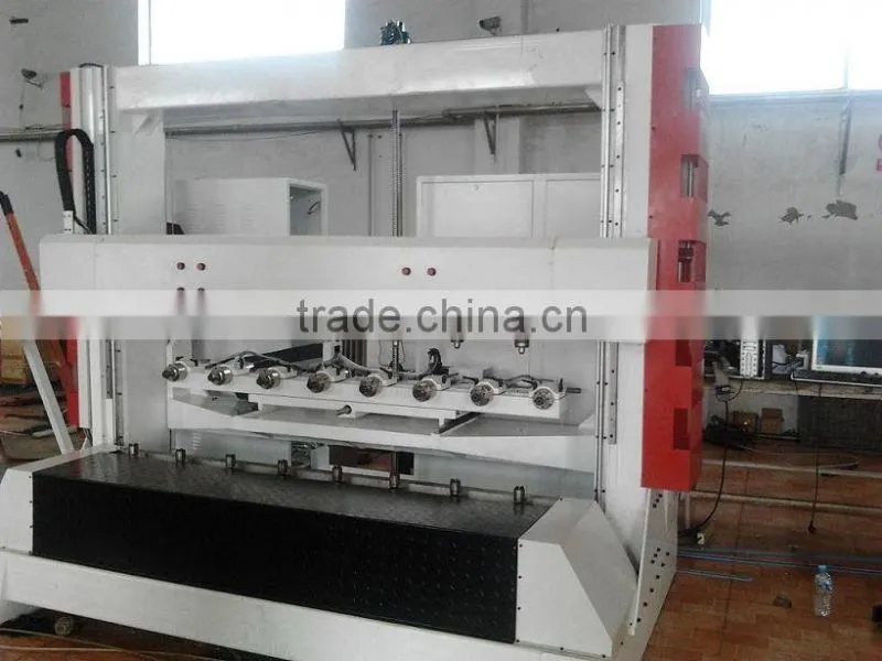 cnc stair railing engraving machine /four-axis linkage/8 spindles/AC servo