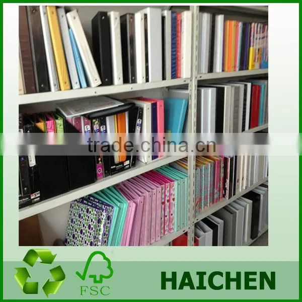 Ningbo overlay vinyl pp/pvc ring binder in file folder for school and office