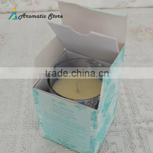 decorative scented soy wax candle in jar