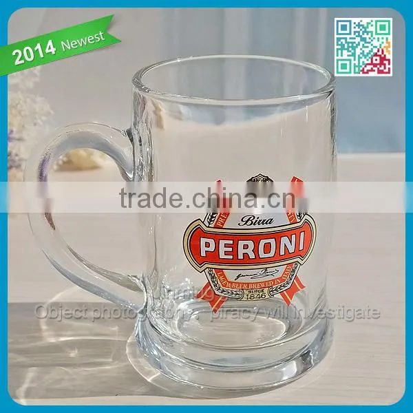 Peroni "Light Beer Brewed InItaly" Light Wheat Beer Glss Tumbler Best Beer Drinking Glass Quality Ever