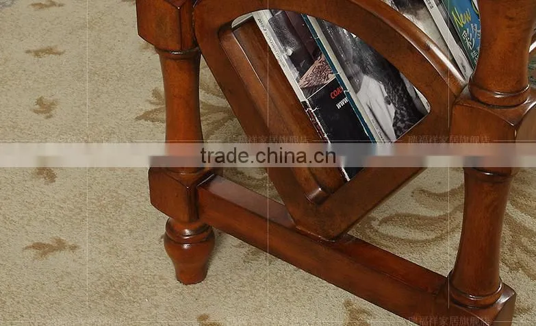Classic style newspaper magazine display rack for living roon furniture AK-202
