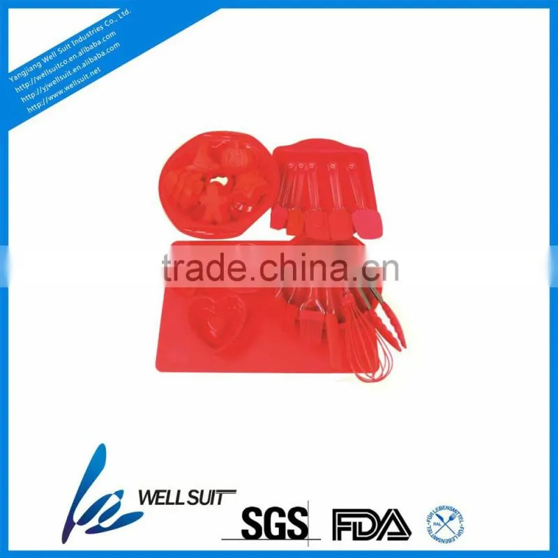 hot selling high quality silicone personalized kitchen utensils