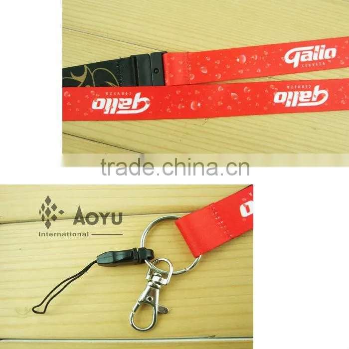 Heat tranfer lanyard with key chain