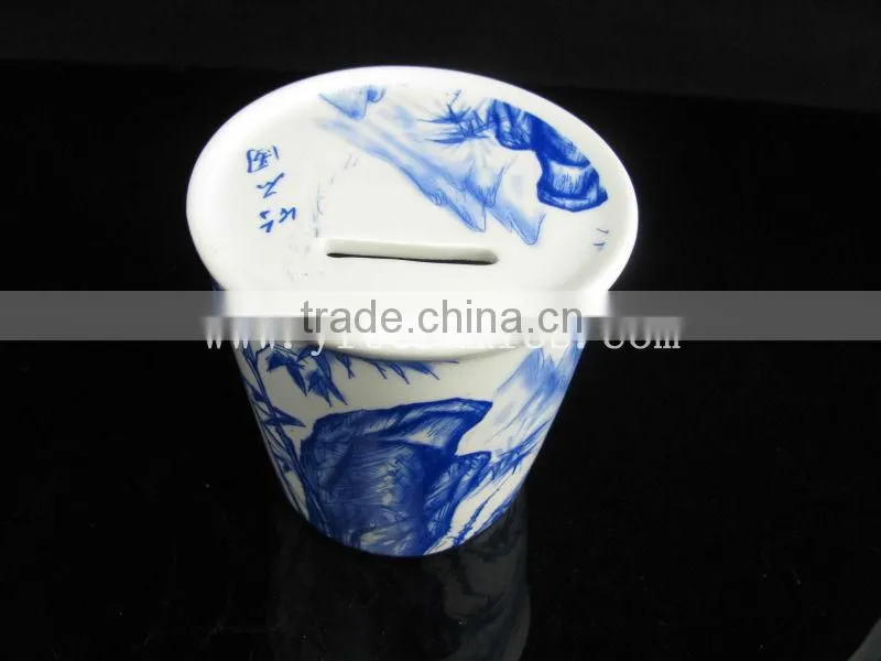 YF16003 ceramic money box factory in china