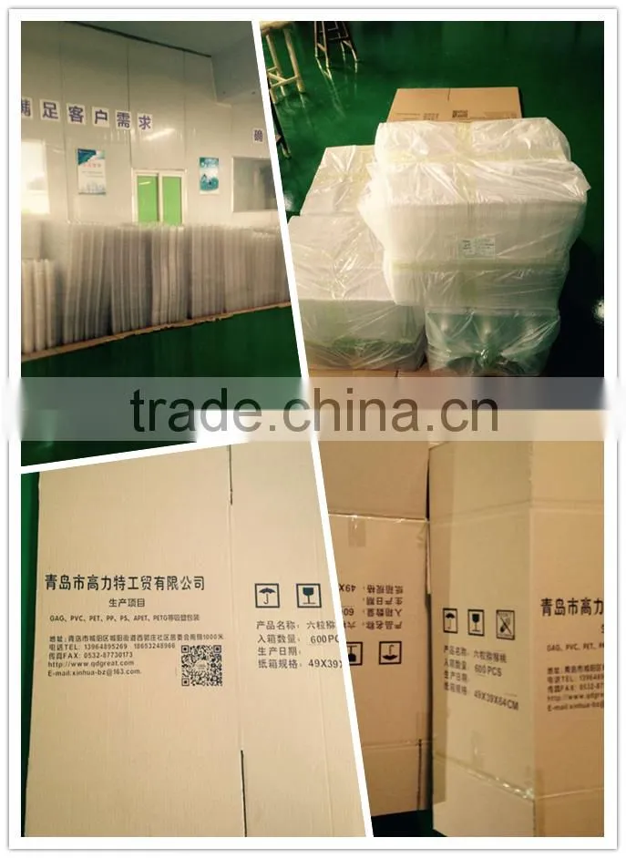Plastic Fruit packaging container tray disposable plastic blueberry packaging container