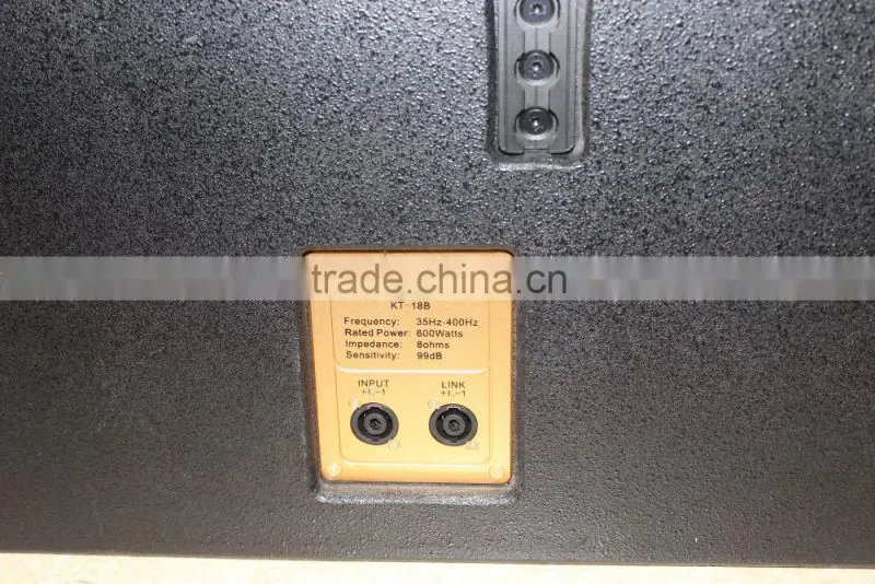 passive professional 1*18inch subwoofer for sound system