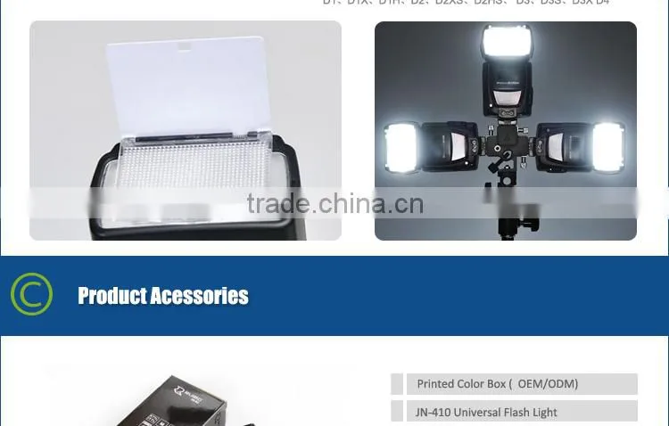 JN-410 Universal Flash Light Speedlite for Canon EOS 70D 5D Mark 1Ds Mark