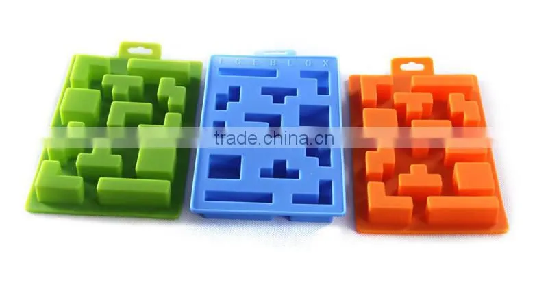 1pcs Game Tetris Ice Bricks Tray Ice Tray Mold Mould Maker Party Silicone Summer Ice Cube Carving Mold Mould Maker