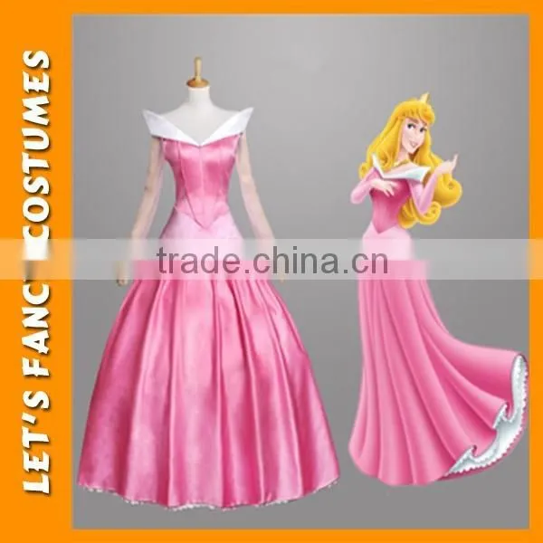 PGWC2627 Newest deluxe costume dress adult sleeping beauty costume princess aurora dress women