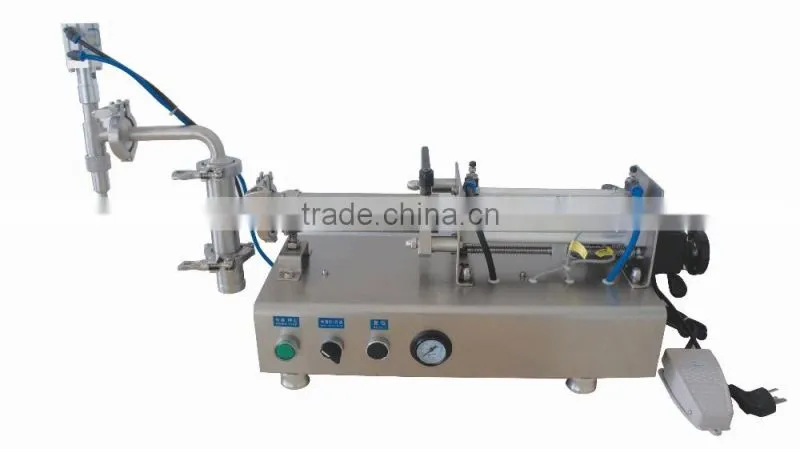 Table top filling machine for liquid
