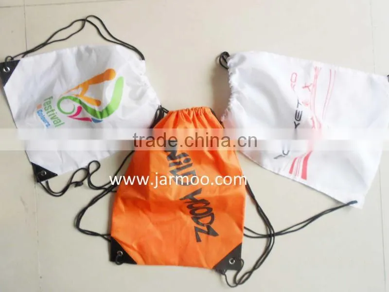 Customized logo Printed fast dry drawstring bag