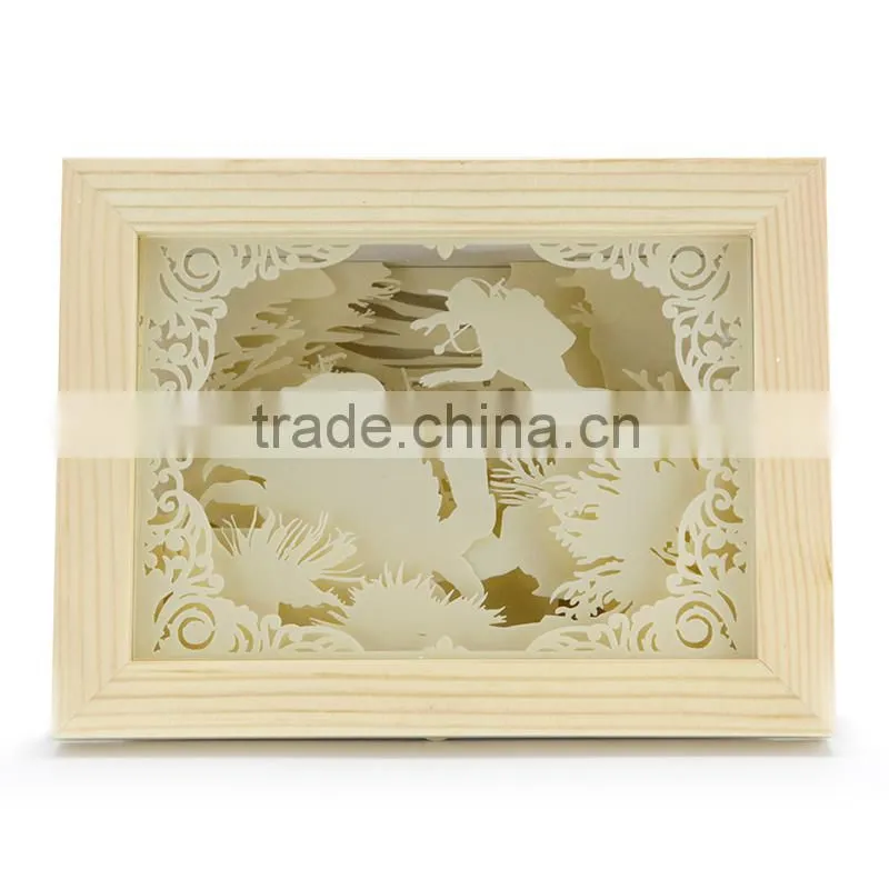 Led 10inch ghost shadow frame light led gift 10inch led digital photo frame light