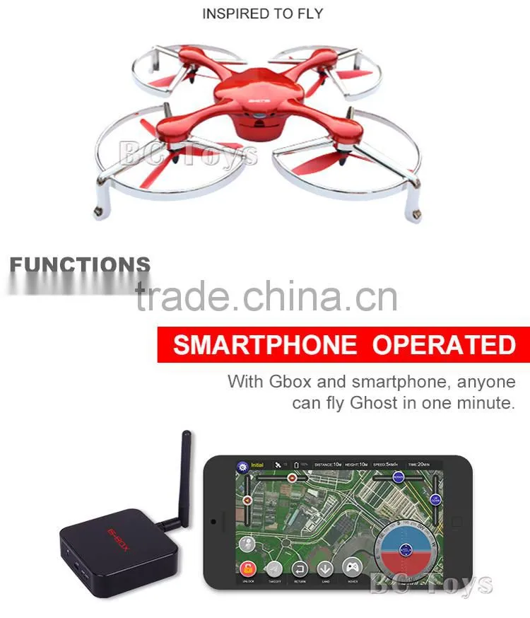 Hot sale Ghost rc quadcopter flying drone with gps and camera hd.