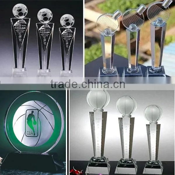 crystal trophies Handmade Souvenir k9 cheap crystal trophy