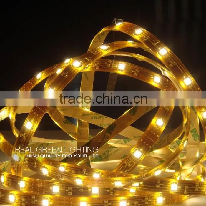Waterproof 12V/24V 5050 Yellow LED Strip Lights For Outdoor Use