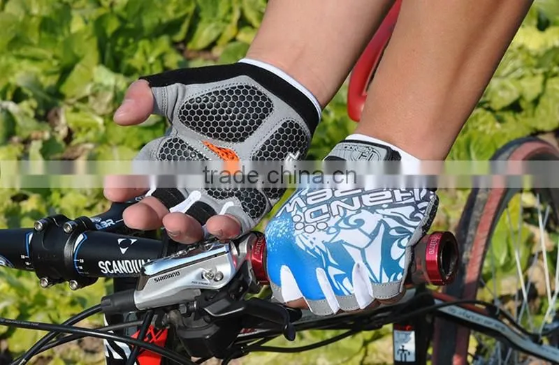 4 Colors 3D Gel Breathable Mountain Bike Summer Cycling Gloves Half Finger