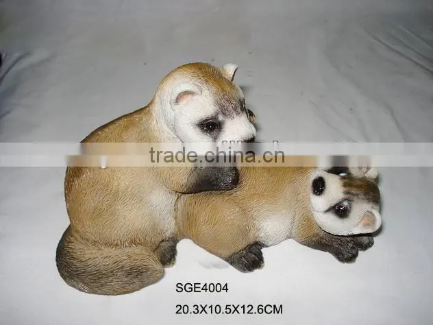 Garden decorative life size meerkat resin animal statues