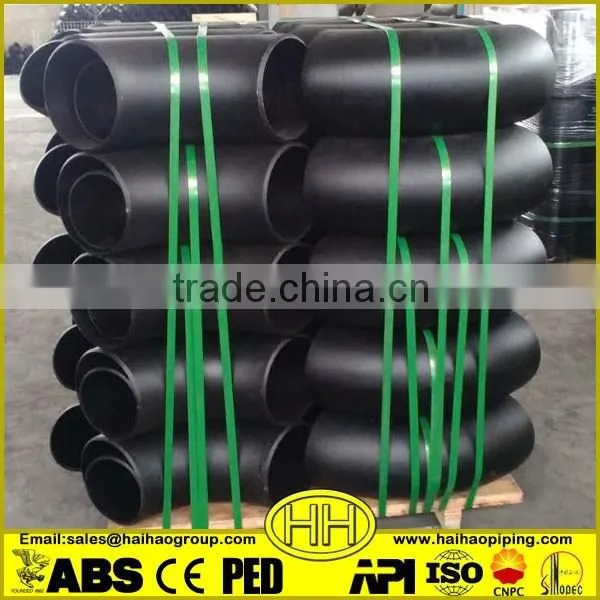 China supplier ASTM A234 WPB Carbon steel fitting 90 degree elbow with ISO Certificate