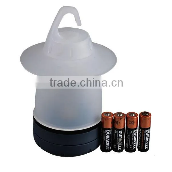 Hot sell 7 LED Lantern camping lantern with hook powered 4*AA battery