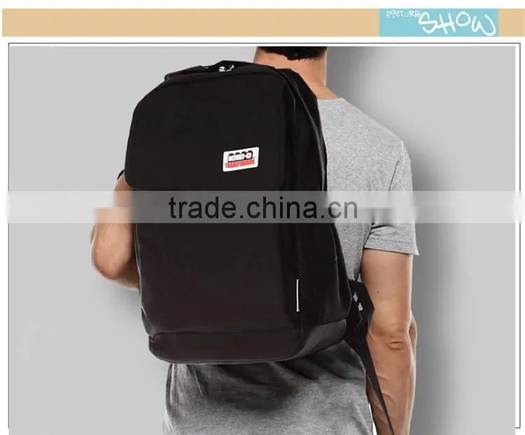 OEM customed school bag internal frame 600D polyester day backpack