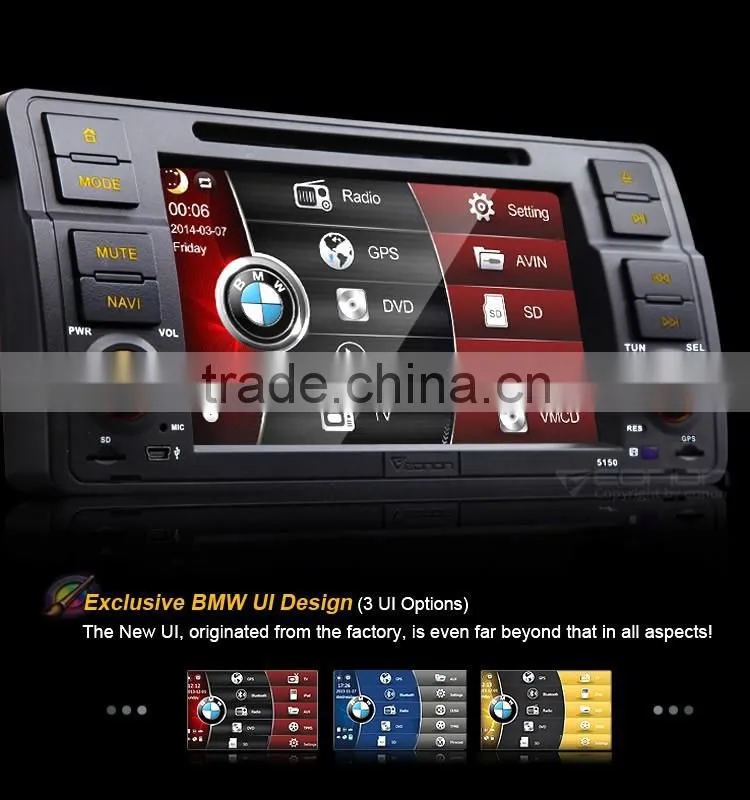 EONON D5150Z 7" Digital Touch Screen Car DVD Player with Built-in GPS For BMW E46