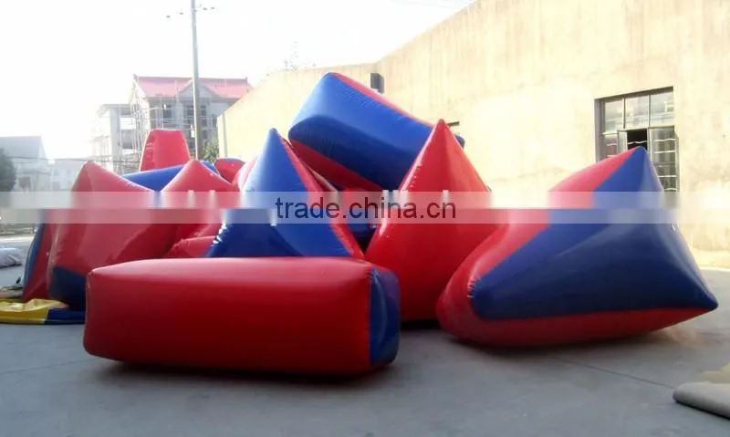 Exciting Outdoor inflatable paintball bunkers Arena