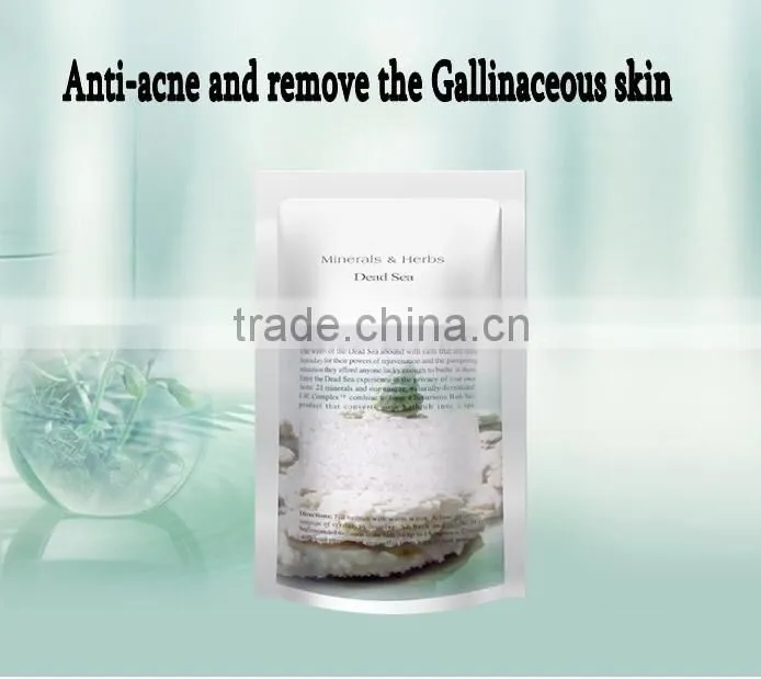 Organic Dead sea salt scrub deep clean anti-acne remove Gallinaceous skin bath salt custom brand