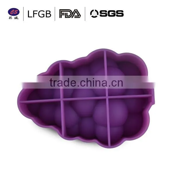 Top quality fashionable grape shape Silicone Ice cube Tray