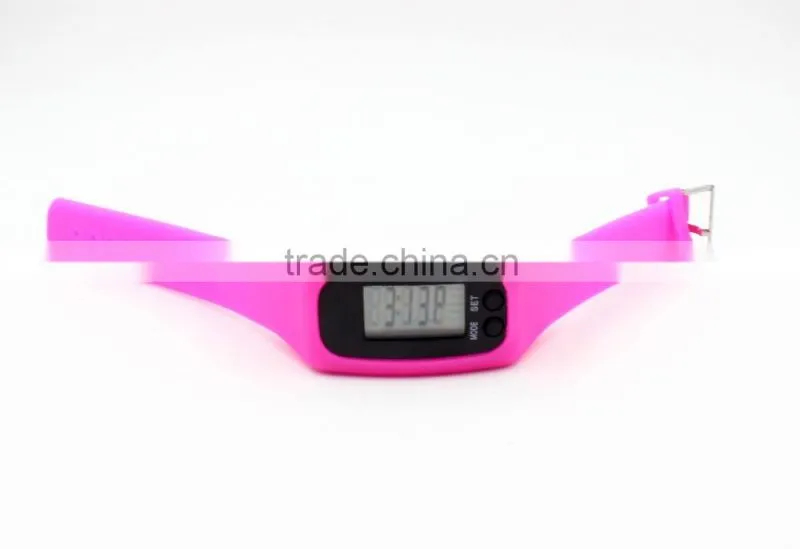Multi-function silicone kids pedometer watch for health gifts