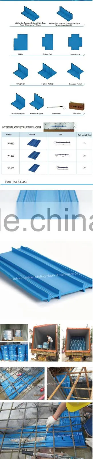 PVC waterstop costruction joint