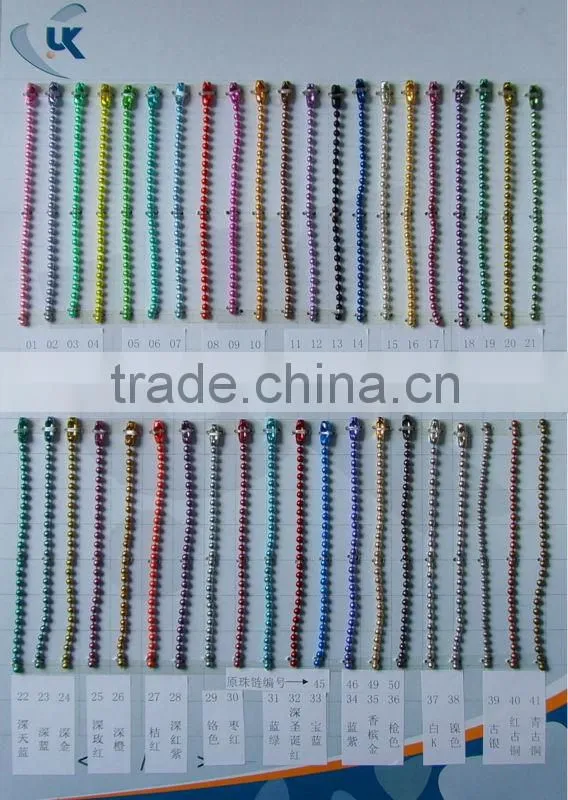 Wholesale Metal Ball Chain for Jewelry and Tag