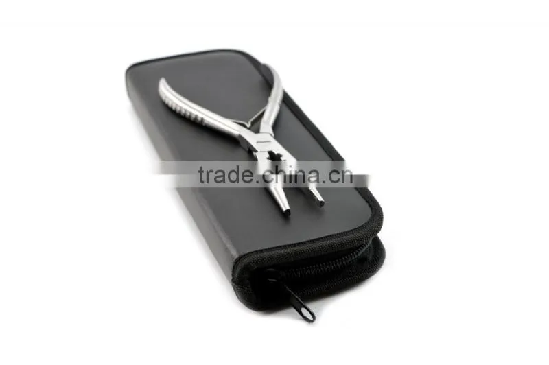 Hair Extensions Dual Slot Nose Plier With Latch Hook Kit