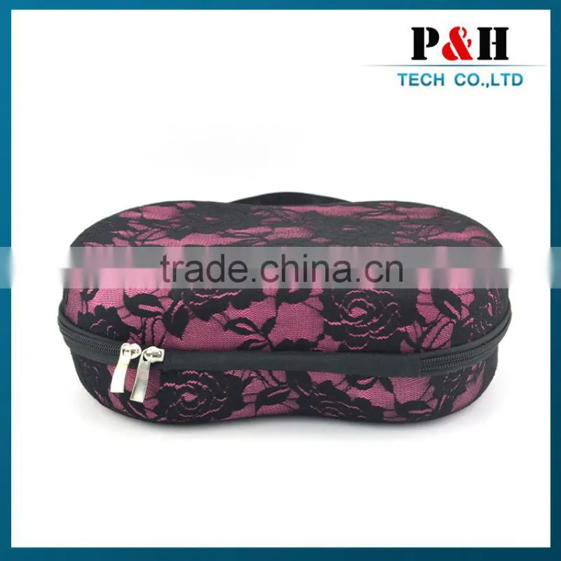 Hot selling fashion portable travel EVA bag bra case