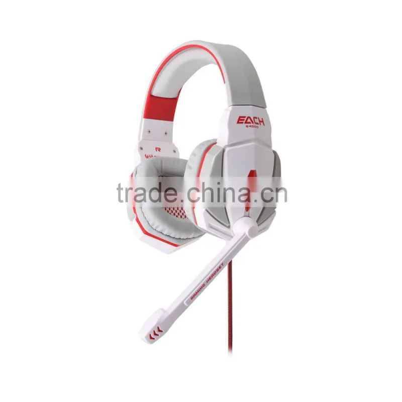Hot selling china wired gamer headphone with mic for promotion sales