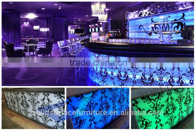 2014 TW Modern And Decorative Led cafe bar counter design